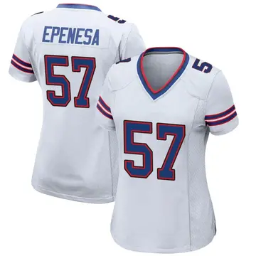Nike AJ Epenesa Women's Game Buffalo Bills White Jersey