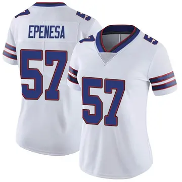 Nike AJ Epenesa Women's Limited Buffalo Bills White Color Rush Vapor Untouchable Jersey