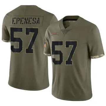 Nike AJ Epenesa Youth Limited Buffalo Bills Olive 2022 Salute To Service Jersey