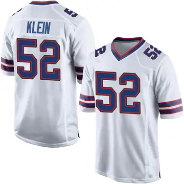 Nike A.J. Klein Men's Game Buffalo Bills White Jersey