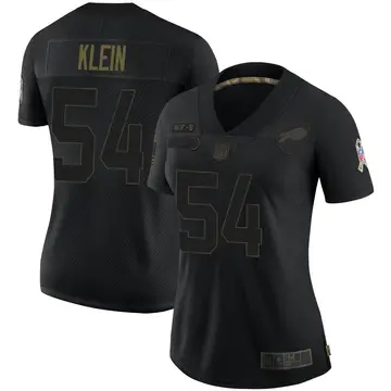 Nike A.J. Klein Women's Limited Buffalo Bills Black 2020 Salute To Service Jersey