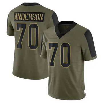 Nike Alec Anderson Men's Limited Buffalo Bills Olive 2021 Salute To Service Jersey