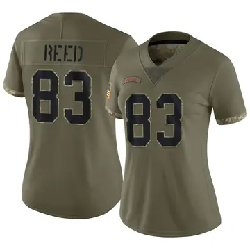 Nike Andre Reed Women's Limited Buffalo Bills Olive 2022 Salute To Service Jersey