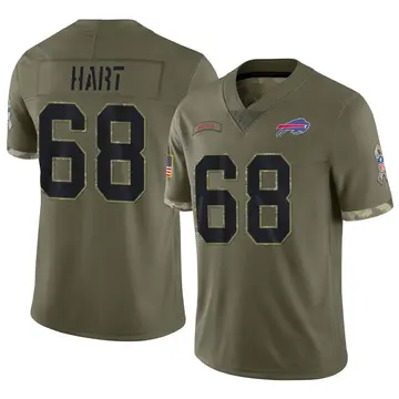 Nike Bobby Hart Men's Limited Buffalo Bills Olive 2022 Salute To Service Jersey
