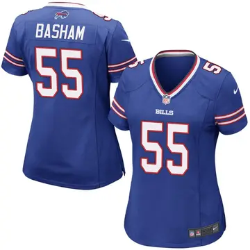 Nike Boogie Basham Women's Game Buffalo Bills Royal Blue Team Color Jersey
