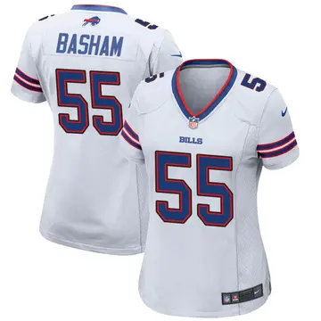 Nike Boogie Basham Women's Game Buffalo Bills White Jersey