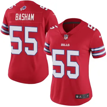 Nike Boogie Basham Women's Limited Buffalo Bills Red Color Rush Vapor Untouchable Jersey