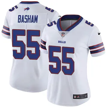 Nike Boogie Basham Women's Limited Buffalo Bills White Color Rush Vapor Untouchable Jersey