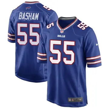 Nike Boogie Basham Youth Game Buffalo Bills Royal Blue Team Color Jersey