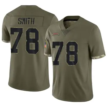 Nike Bruce Smith Youth Limited Buffalo Bills Olive 2022 Salute To Service Jersey