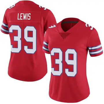 Nike Cam Lewis Women's Limited Buffalo Bills Red Color Rush Vapor Untouchable Jersey