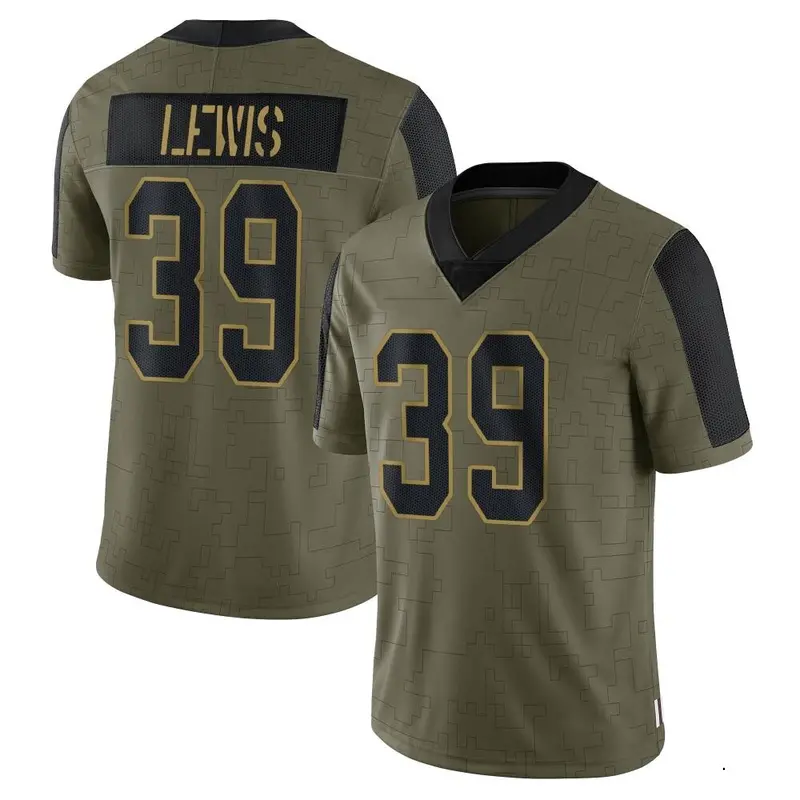 Nike Cam Lewis Youth Limited Buffalo Bills Olive 2021 Salute To Service Jersey