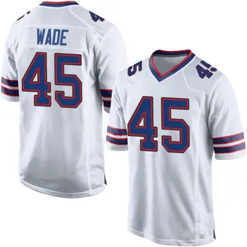 Nike Christian Wade Men's Game Buffalo Bills White Jersey