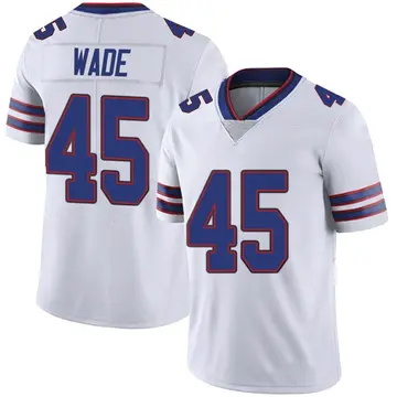 Nike Christian Wade Youth Limited Buffalo Bills White Color Rush Vapor Untouchable Jersey