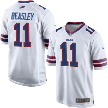 Nike Cole Beasley Men's Game Buffalo Bills White Jersey
