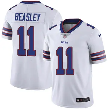 Nike Cole Beasley Men's Limited Buffalo Bills White Color Rush Vapor Untouchable Jersey
