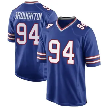 Nike Cortez Broughton Men's Game Buffalo Bills Royal Blue Team Color Jersey