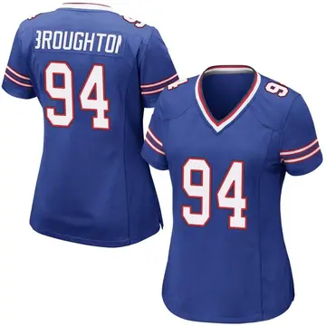 Nike Cortez Broughton Women's Game Buffalo Bills Royal Blue Team Color Jersey