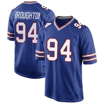 Nike Cortez Broughton Youth Game Buffalo Bills Royal Blue Team Color Jersey