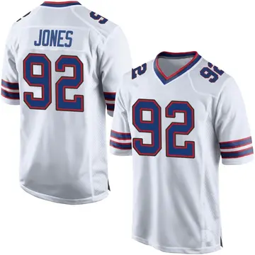 Nike DaQuan Jones Men's Game Buffalo Bills White Jersey