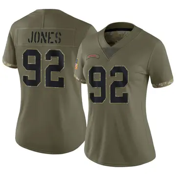 Nike DaQuan Jones Women's Limited Buffalo Bills Olive 2022 Salute To Service Jersey