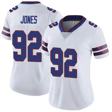 Nike DaQuan Jones Women's Limited Buffalo Bills White Color Rush Vapor Untouchable Jersey