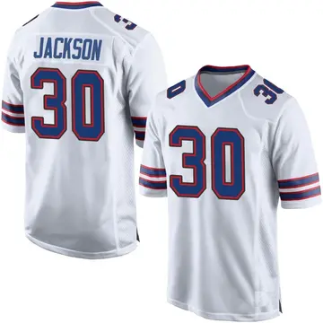 Nike Dane Jackson Men's Game Buffalo Bills White Jersey