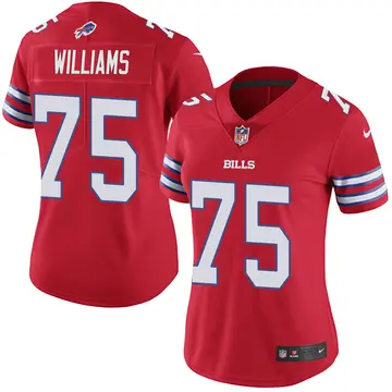 Nike Daryl Williams Women's Limited Buffalo Bills Red Color Rush Vapor Untouchable Jersey