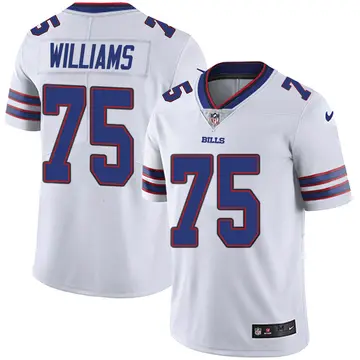Nike Daryl Williams Youth Limited Buffalo Bills White Color Rush Vapor Untouchable Jersey