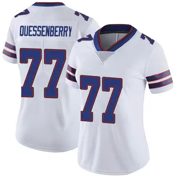 Nike David Quessenberry Women's Limited Buffalo Bills White Color Rush Vapor Untouchable Jersey