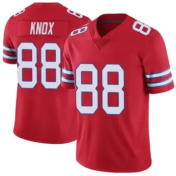 Nike Dawson Knox Men's Limited Buffalo Bills Red Color Rush Vapor Untouchable Jersey