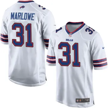 Nike Dean Marlowe Men's Game Buffalo Bills White Jersey