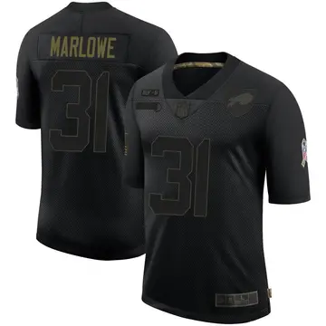 Nike Dean Marlowe Men's Limited Buffalo Bills Black 2020 Salute To Service Jersey
