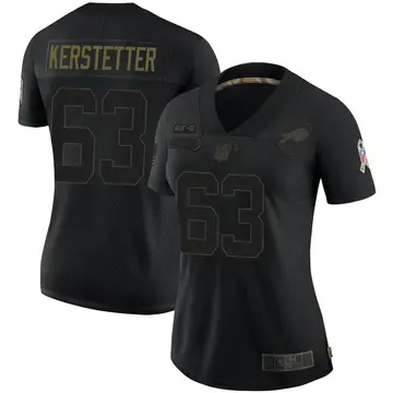 Nike Derek Kerstetter Women's Limited Buffalo Bills Black 2020 Salute To Service Jersey