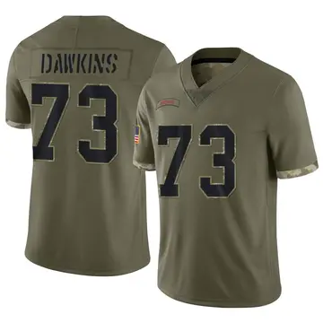 Nike Dion Dawkins Youth Limited Buffalo Bills Olive 2022 Salute To Service Jersey