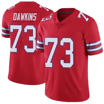 Nike Dion Dawkins Youth Limited Buffalo Bills Red Color Rush Vapor Untouchable Jersey