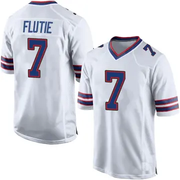 Nike Doug Flutie Men's Game Buffalo Bills White Jersey