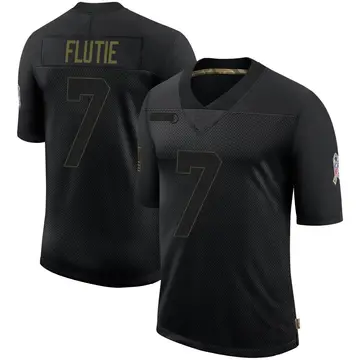 Nike Doug Flutie Men's Limited Buffalo Bills Black 2020 Salute To Service Jersey