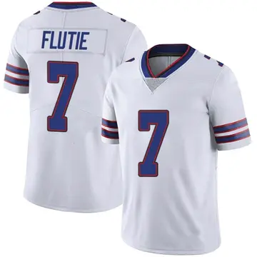 Nike Doug Flutie Men's Limited Buffalo Bills White Color Rush Vapor Untouchable Jersey