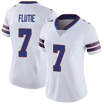 Nike Doug Flutie Women's Limited Buffalo Bills White Color Rush Vapor Untouchable Jersey