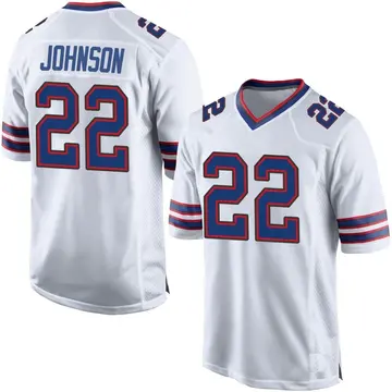 Nike Duke Johnson Men's Game Buffalo Bills White Jersey