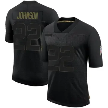 Nike Duke Johnson Youth Limited Buffalo Bills Black 2020 Salute To Service Jersey