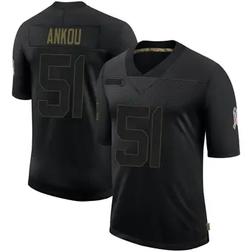 Nike Eli Ankou Men's Limited Buffalo Bills Black 2020 Salute To Service Jersey