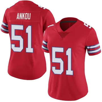 Nike Eli Ankou Women's Limited Buffalo Bills Red Color Rush Vapor Untouchable Jersey