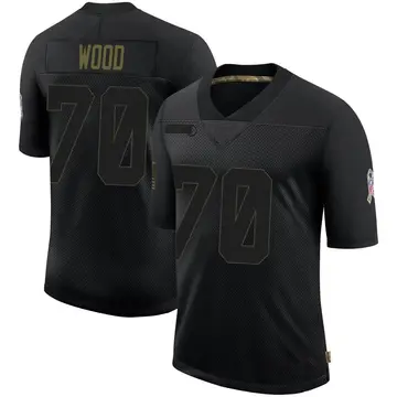 Nike Eric Wood Men's Limited Buffalo Bills Black 2020 Salute To Service Jersey