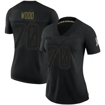 Nike Eric Wood Women's Limited Buffalo Bills Black 2020 Salute To Service Jersey
