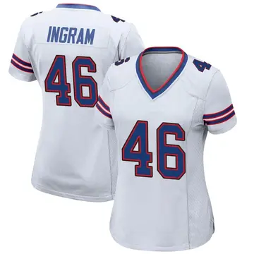 Nike Ja'Marcus Ingram Women's Game Buffalo Bills White Jersey