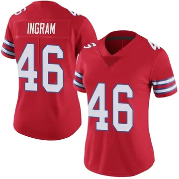 Nike Ja'Marcus Ingram Women's Limited Buffalo Bills Red Color Rush Vapor Untouchable Jersey