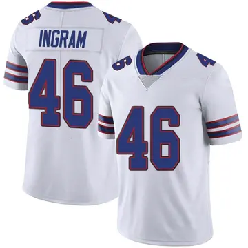 Nike Ja'Marcus Ingram Youth Limited Buffalo Bills White Color Rush Vapor Untouchable Jersey