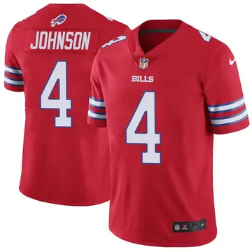 Nike Jaquan Johnson Men's Limited Buffalo Bills Red Color Rush Vapor Untouchable Jersey